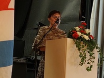 Outi Rannikko Salon paikallisjärjestön 90 v juhlassa