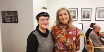 Forssan TY:n pj Kaisa Lepola (juhlapuhuja) ja SAK Someron Paikallisjärjestön pj Taina Ruuhilehto 1.5.19